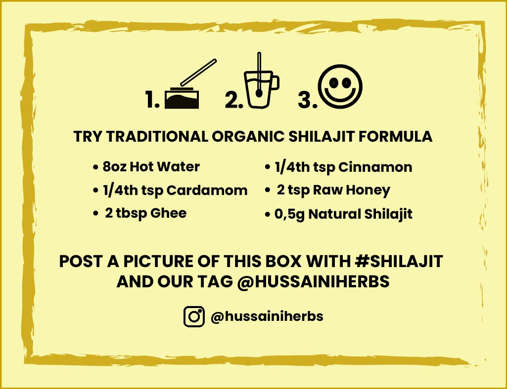 12 Gram Hussaini Herbs Shilajit